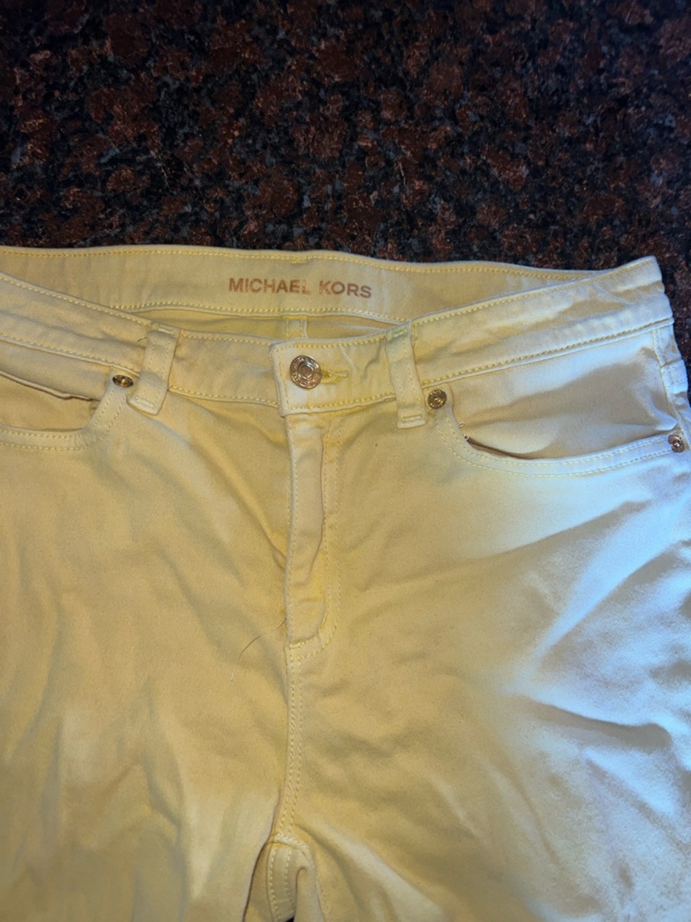 Michael Kors Cream/Off-White Slim Jeans